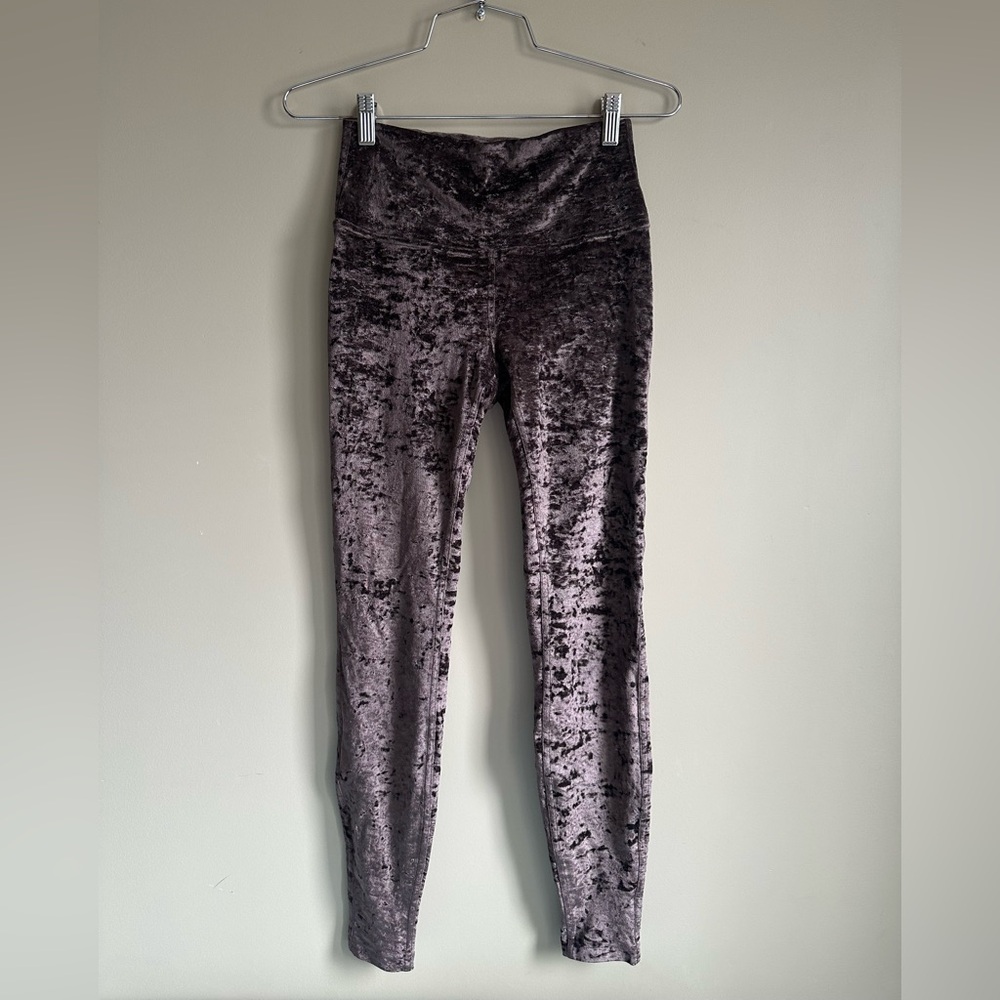 lululemon Wunder Lounge Crushed Velvet Leggings size 6